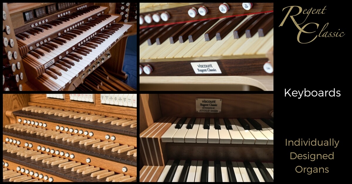 Custom Designed Organ Keyboard Regent Classic Organs