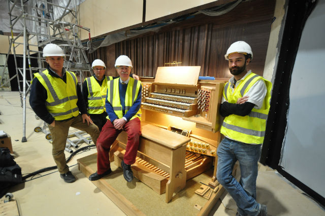 The Regent Classic Organ installation team