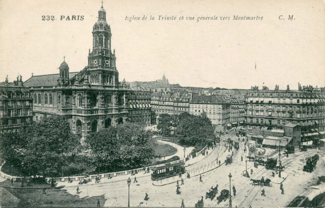 PARIS_-_L'Eglise_de_la_Trinité_et_vue_générale_vers_Montmartre 640