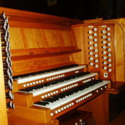 St Bartholomew the Great organ console