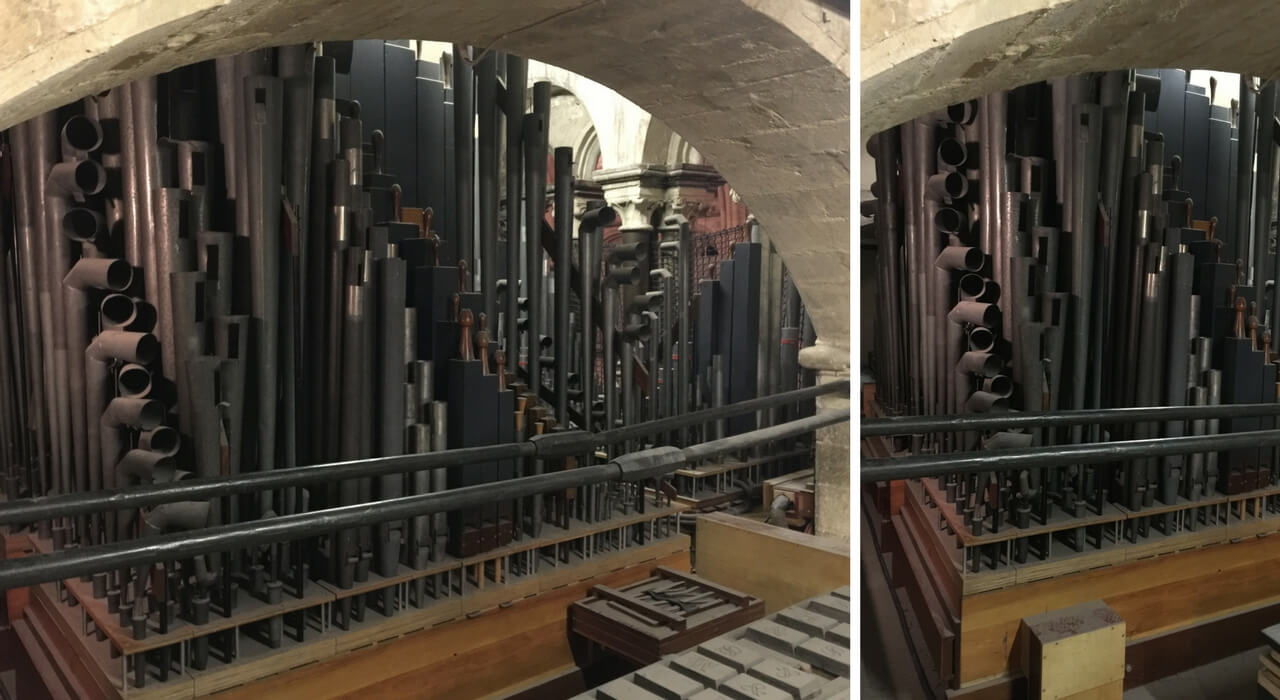 Canterbury Cathedral - Organ Pipes to be replaced
