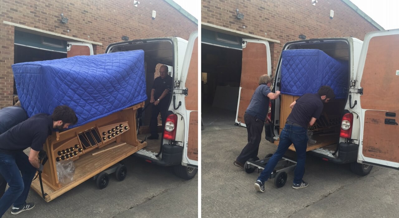 Loading Regent Classic Organ into Van