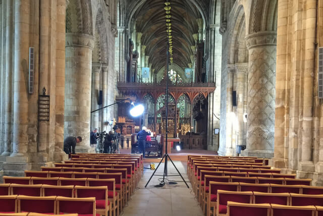 Selby Abbey recording from distance