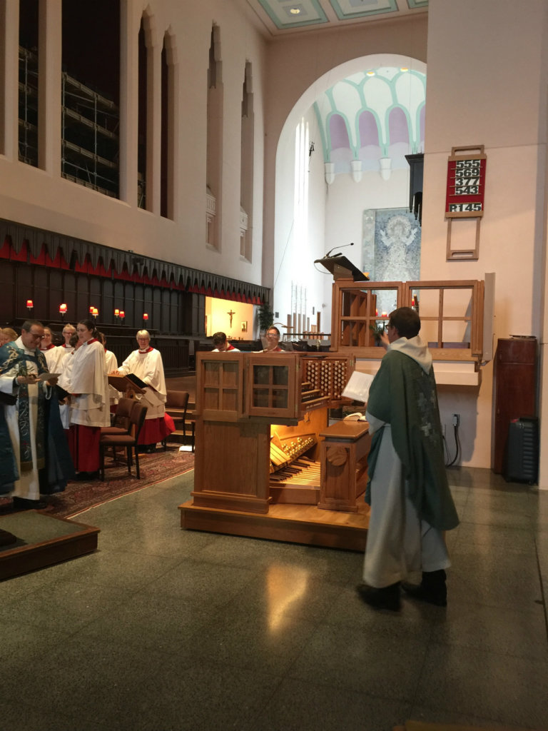 Blessing the Wellington Cathedral organ