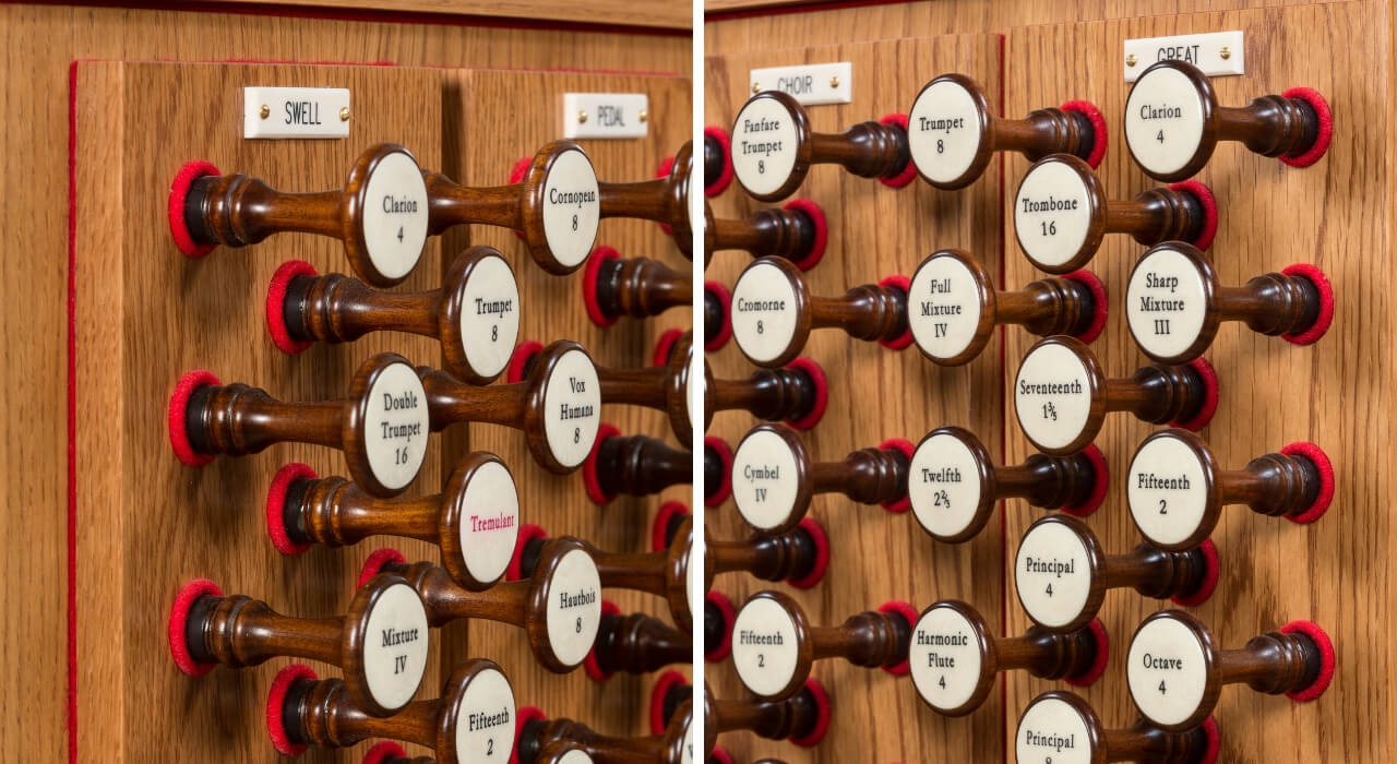 Wellington Cathedral – Organ Stop Jambs