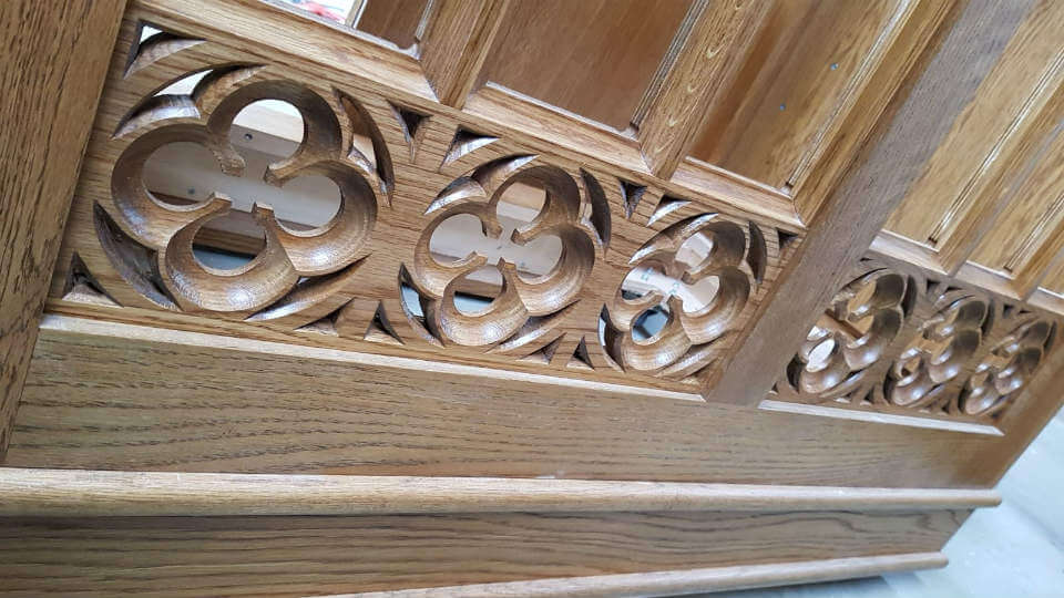 Chamber Organ Lower moulding detail