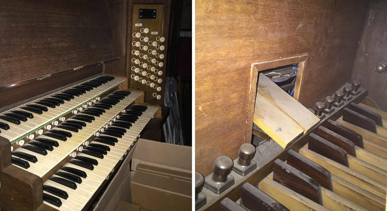St Bartholomew the Great - Organ Keyboard and Pedals