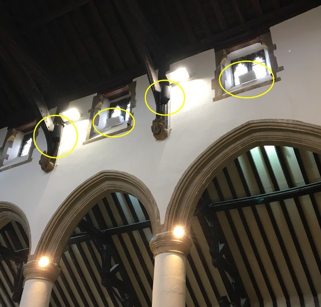 Organ Speaker near nave roof