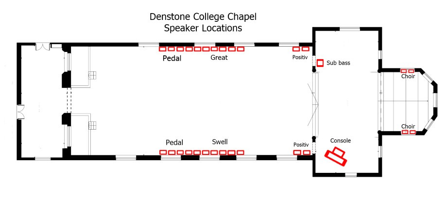 Denstone floor plan marked up