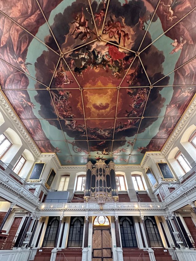 Sheldonian Theatre interior ceiling