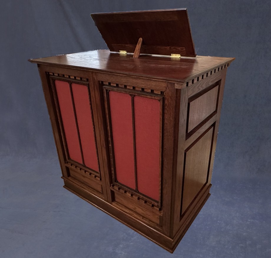 Worcester College Chamber Organ front side view