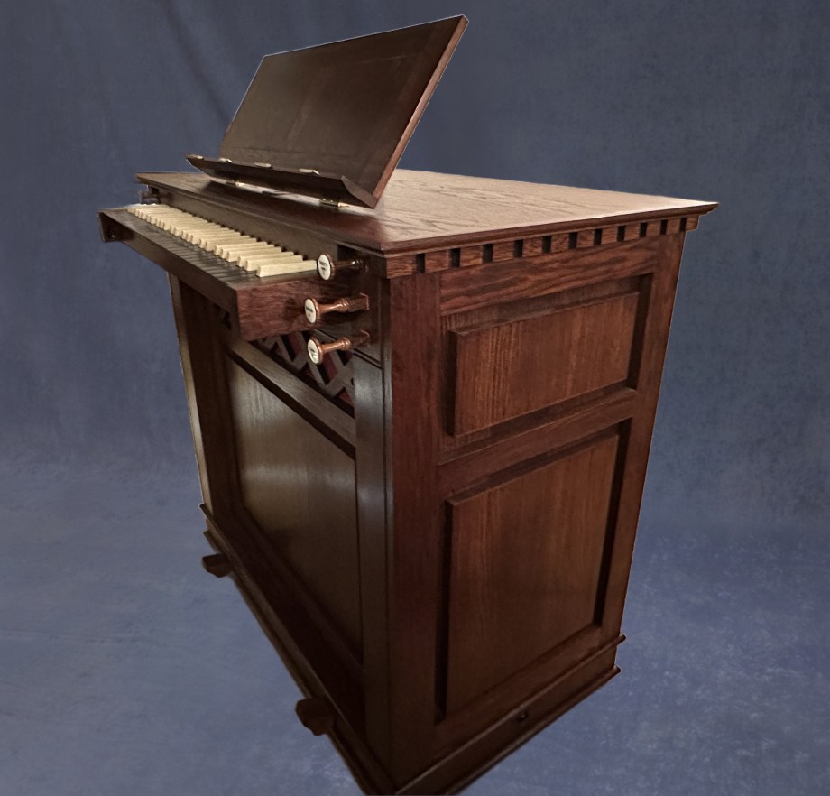 Worcester College Chamber Organ side view