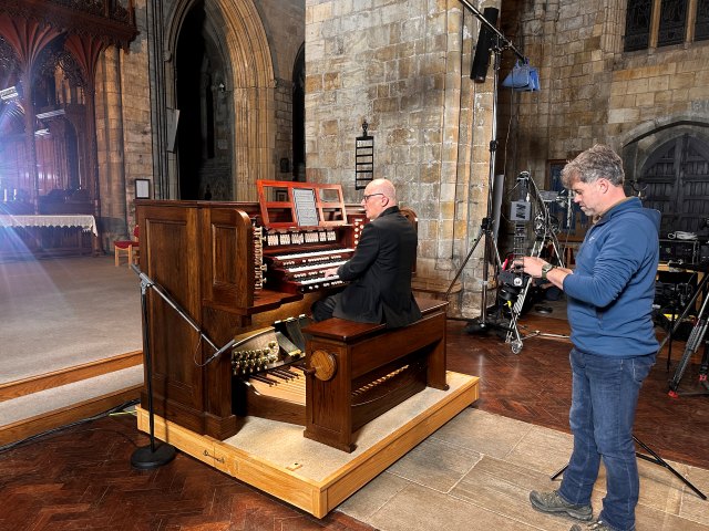 Joseph Nolan preparation for Alkan recording